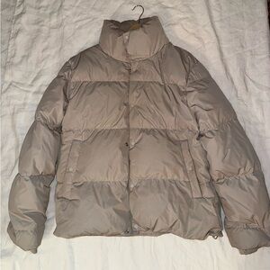 COS Taupe Puffer Jacket